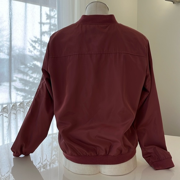 Only Women's Bomber Jacket in Burgundy / copper-rose - Picture 3 of 4